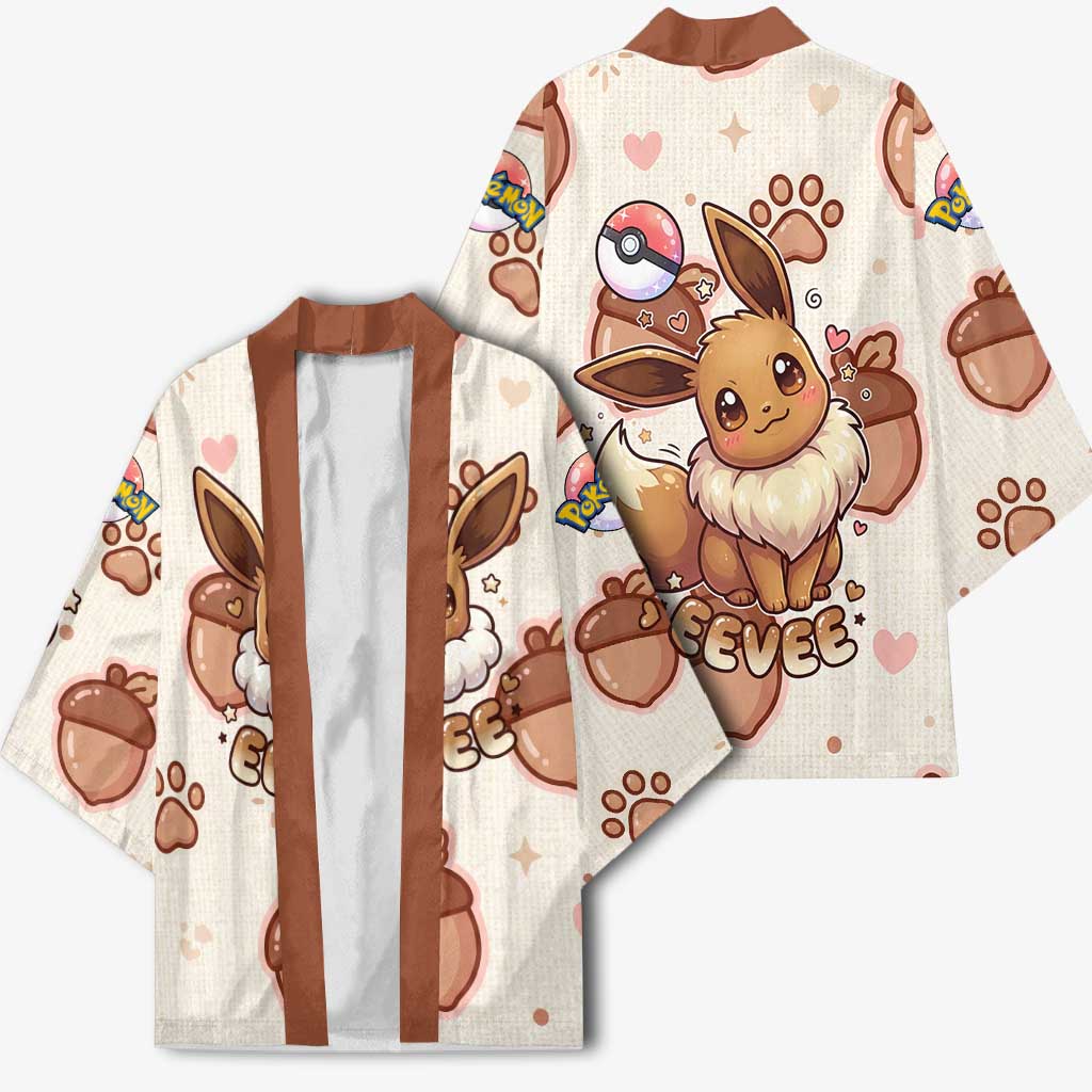 Eevee Kimono Cozy Autumn Acorn Art