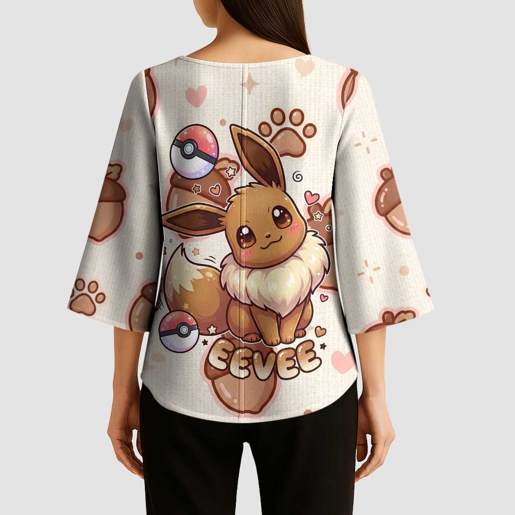 Eevee Kimono Sleeve Blouse Cozy Autumn Acorn Art