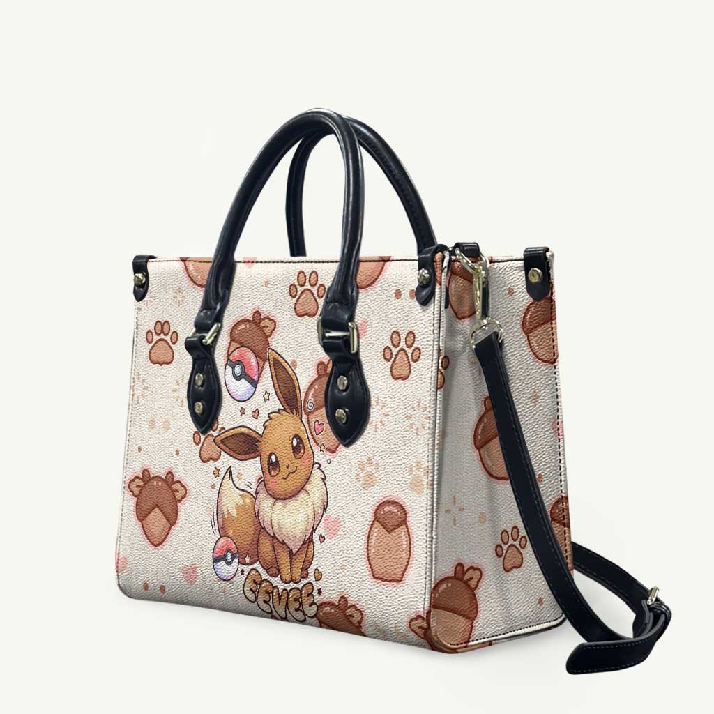 Eevee Leather Bag Cozy Autumn Acorn Art