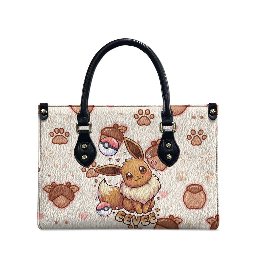 Eevee Leather Bag Cozy Autumn Acorn Art