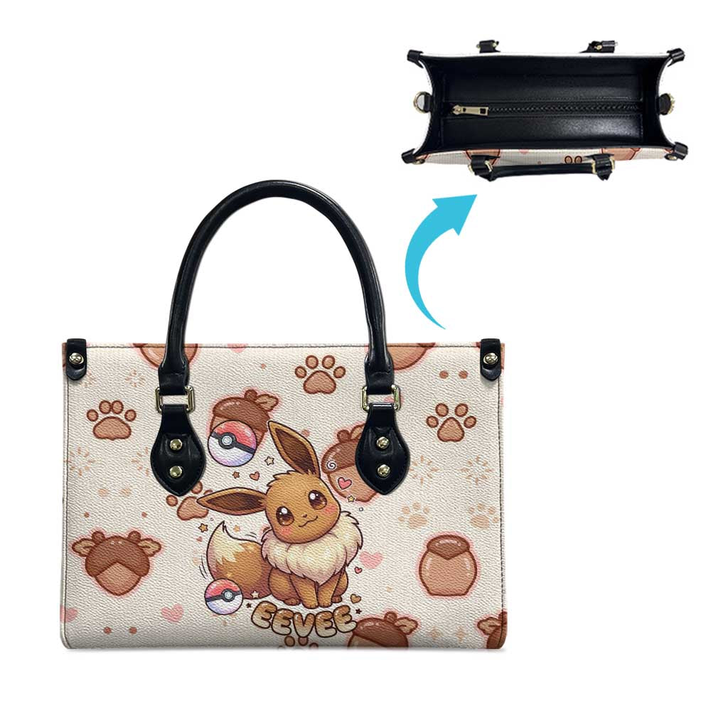 Eevee Leather Bag Cozy Autumn Acorn Art