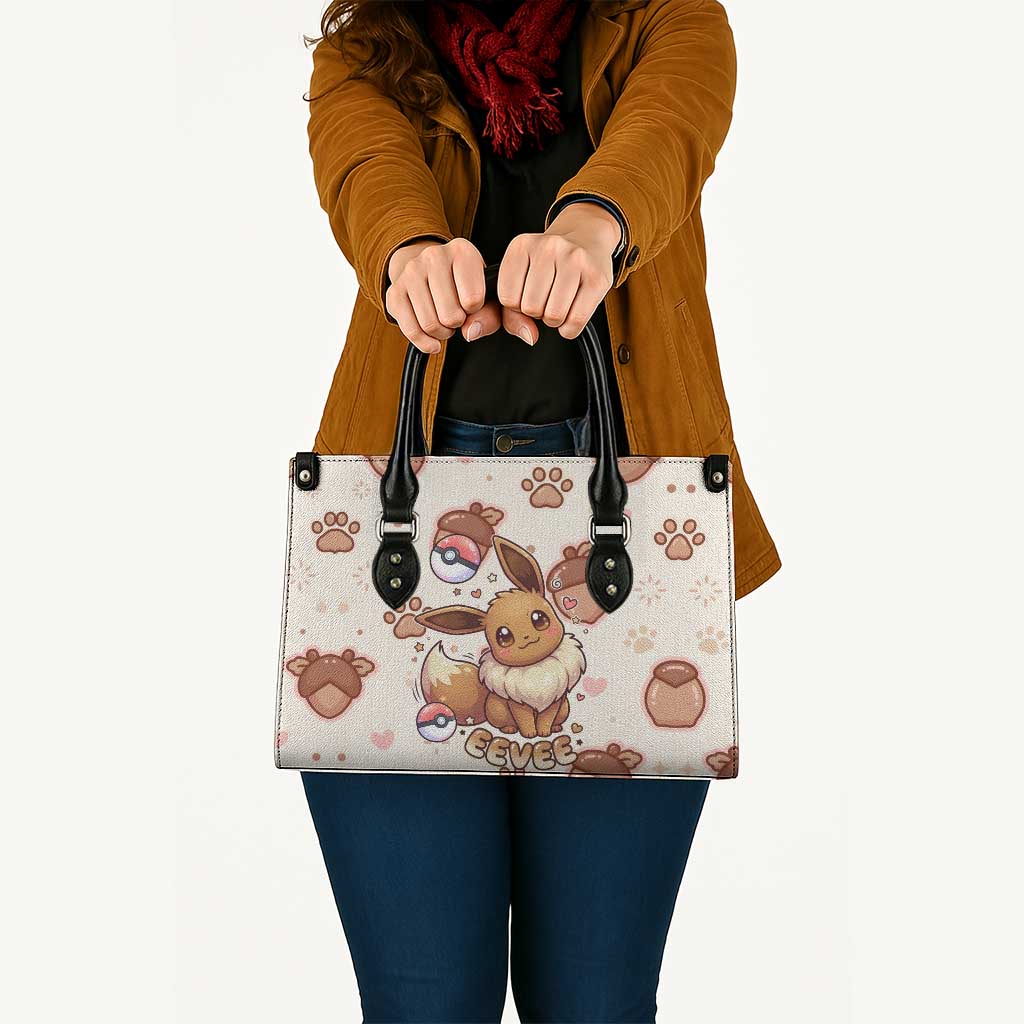 Eevee Leather Bag Cozy Autumn Acorn Art