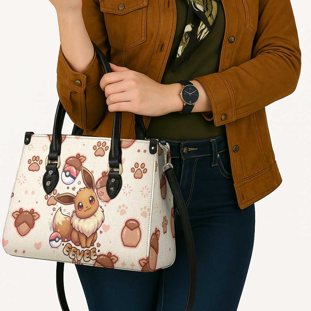 Eevee Leather Bag Cozy Autumn Acorn Art