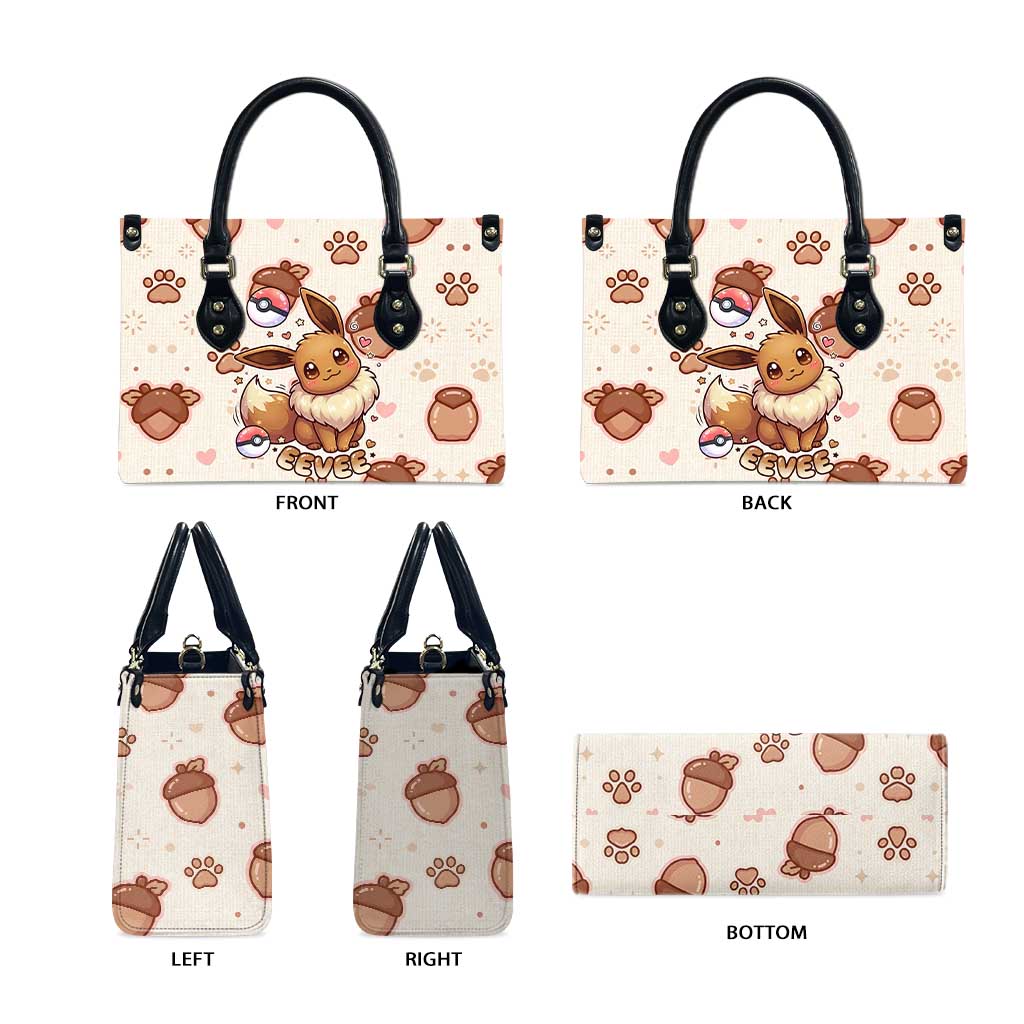 Eevee Leather Bag Cozy Autumn Acorn Art