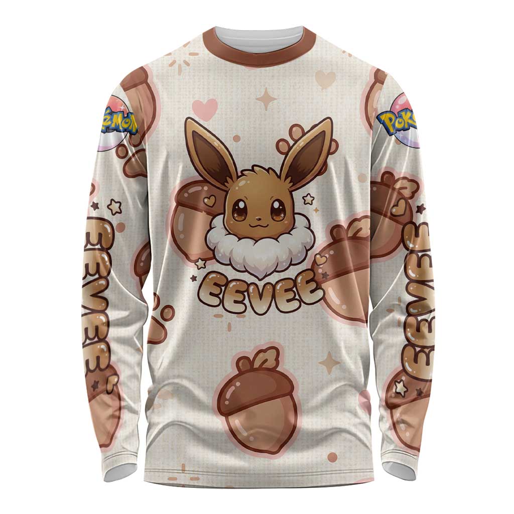 Eevee Long Sleeve Shirt Cozy Autumn Acorn Art