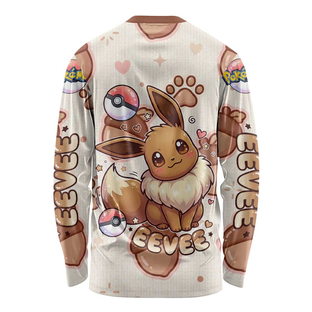 Eevee Long Sleeve Shirt Cozy Autumn Acorn Art