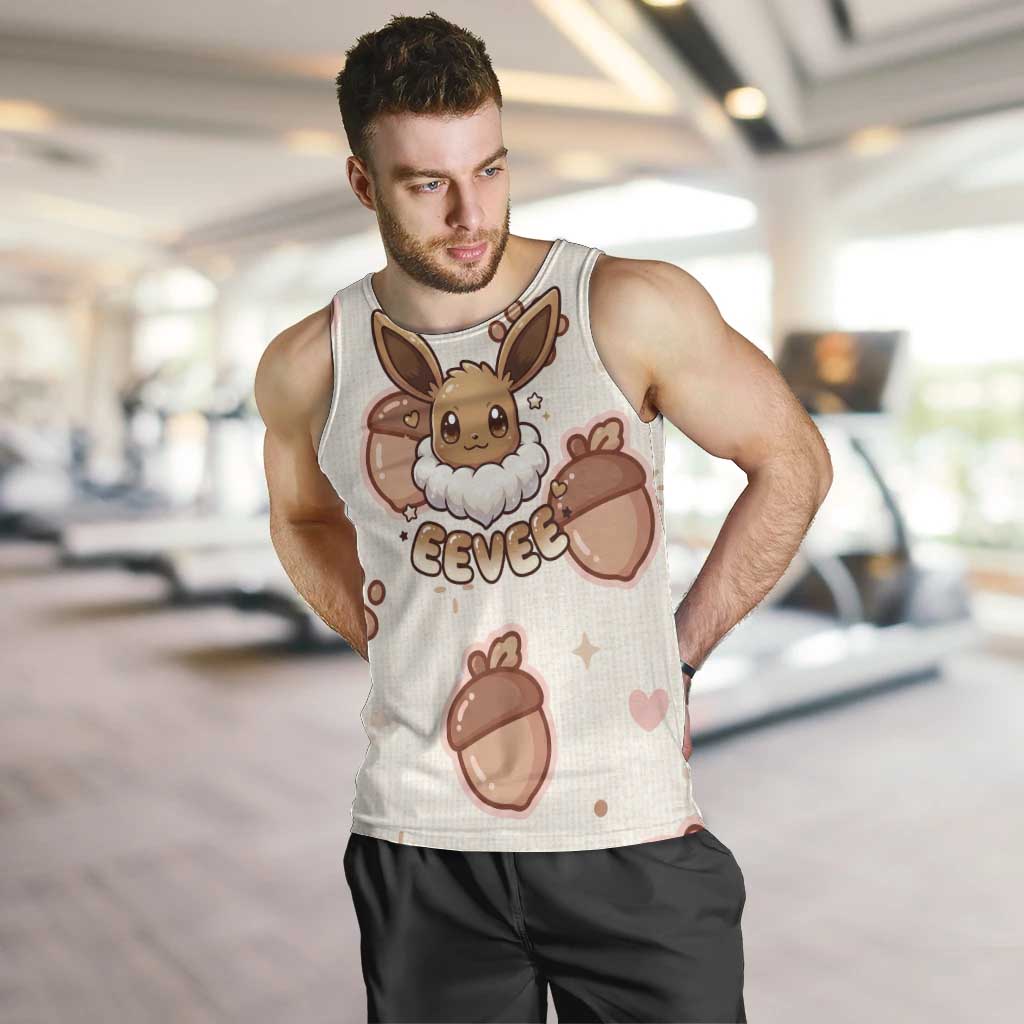 Eevee Men Tank Top Cozy Autumn Acorn Art