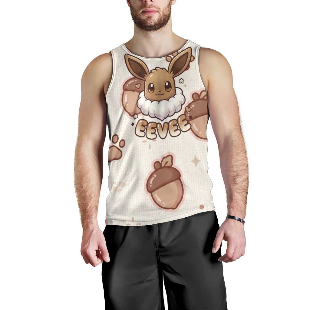 Eevee Men Tank Top Cozy Autumn Acorn Art