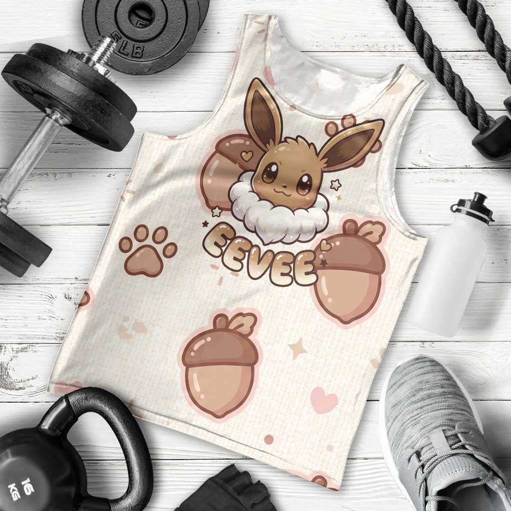 Eevee Men Tank Top Cozy Autumn Acorn Art