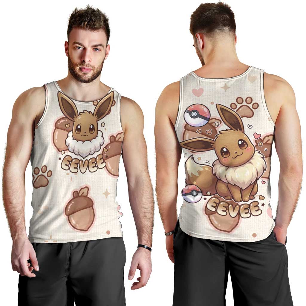 Eevee Men Tank Top Cozy Autumn Acorn Art