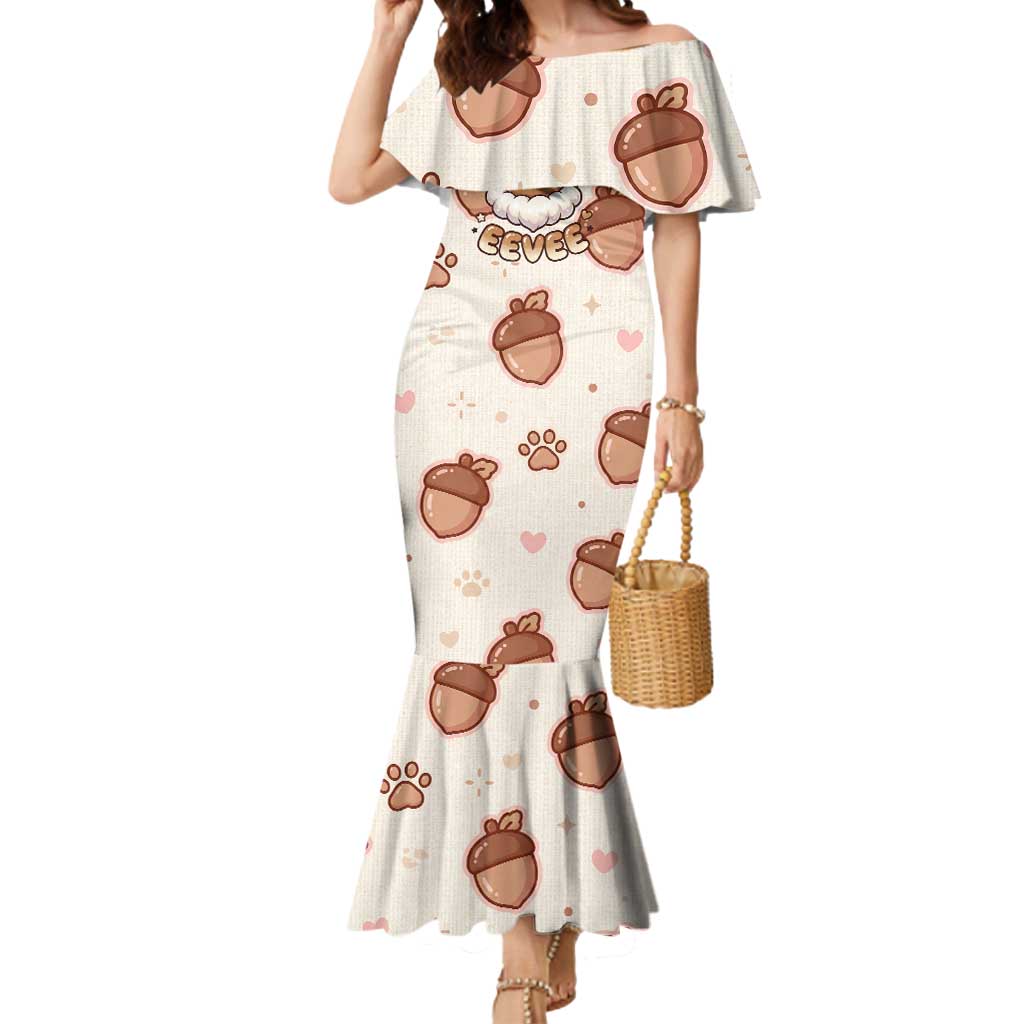 Eevee Mermaid Dress Cozy Autumn Acorn Art