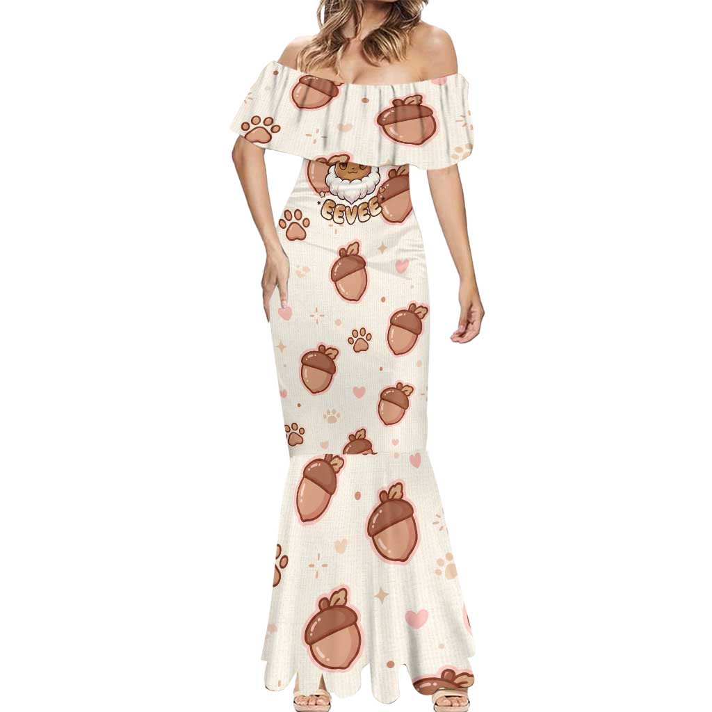 Eevee Mermaid Dress Cozy Autumn Acorn Art
