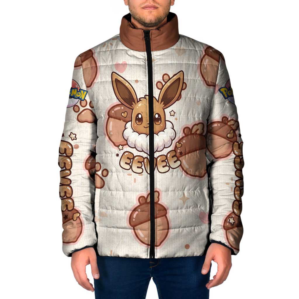 Eevee Padded Jacket Cozy Autumn Acorn Art