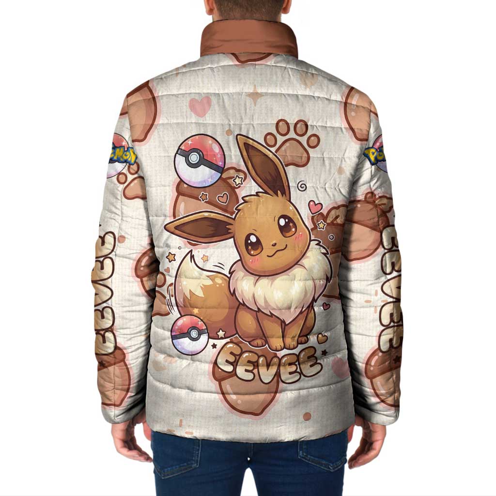Eevee Padded Jacket Cozy Autumn Acorn Art