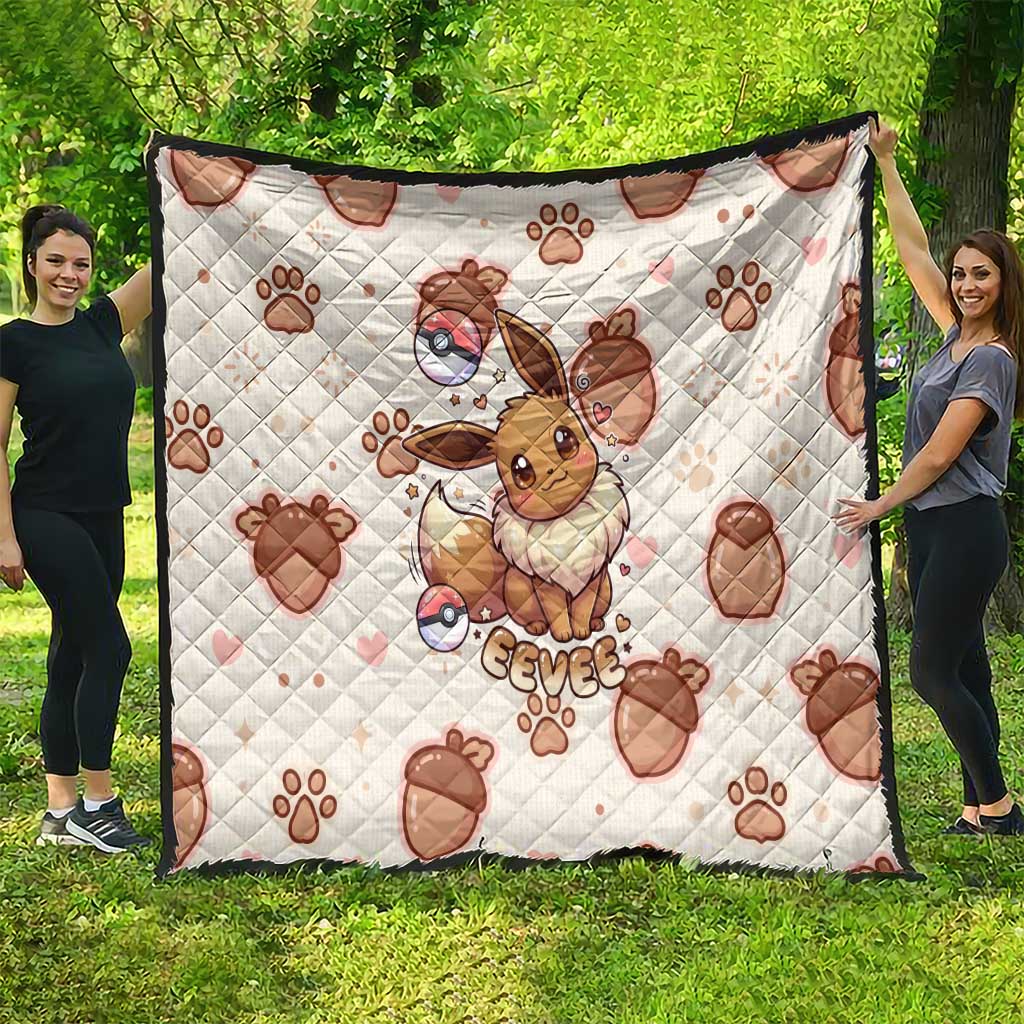 Eevee Quilt Cozy Autumn Acorn Art