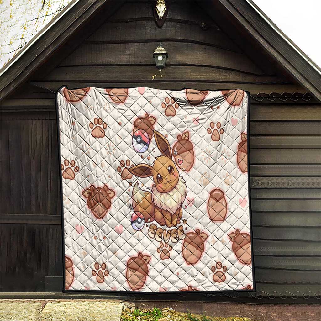 Eevee Quilt Cozy Autumn Acorn Art