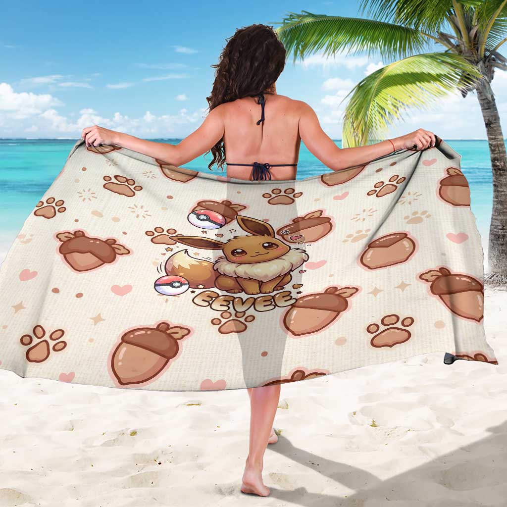 Eevee Sarong Cozy Autumn Acorn Art