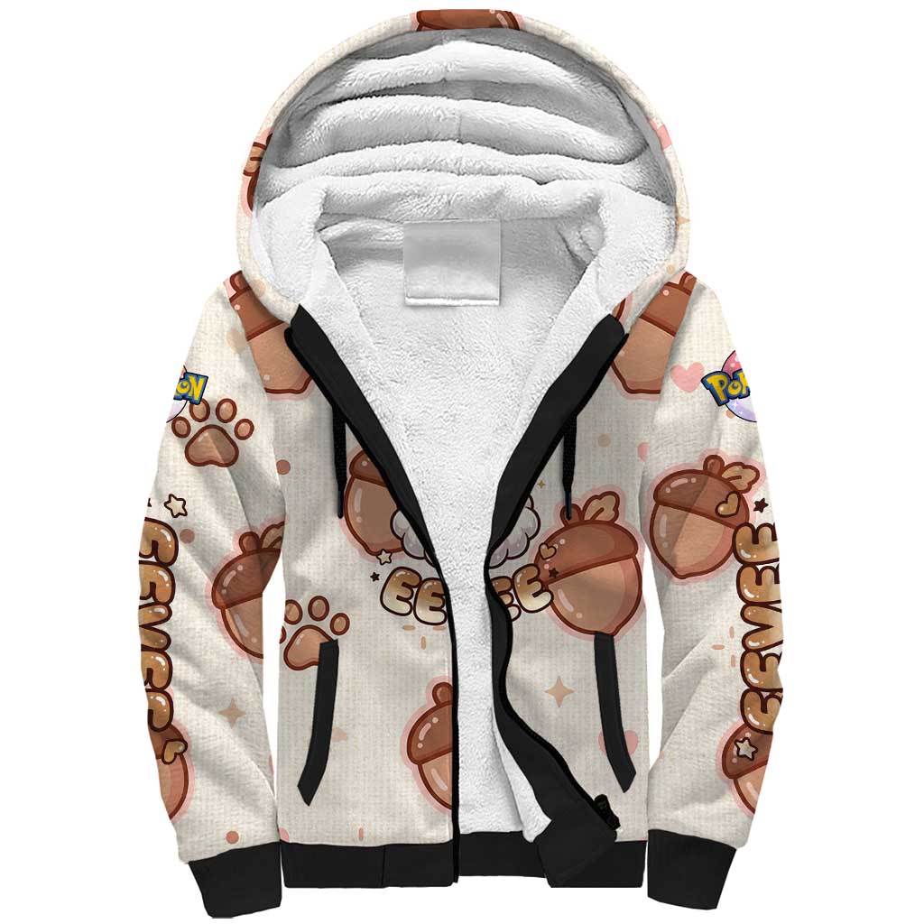 Eevee Sherpa Hoodie Cozy Autumn Acorn Art
