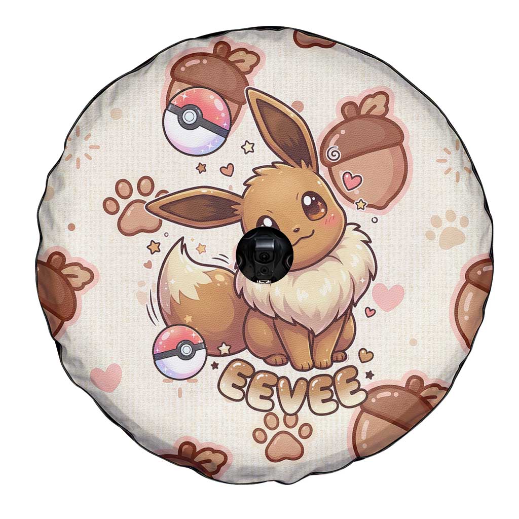 Eevee Spare Tire Cover Cozy Autumn Acorn Art