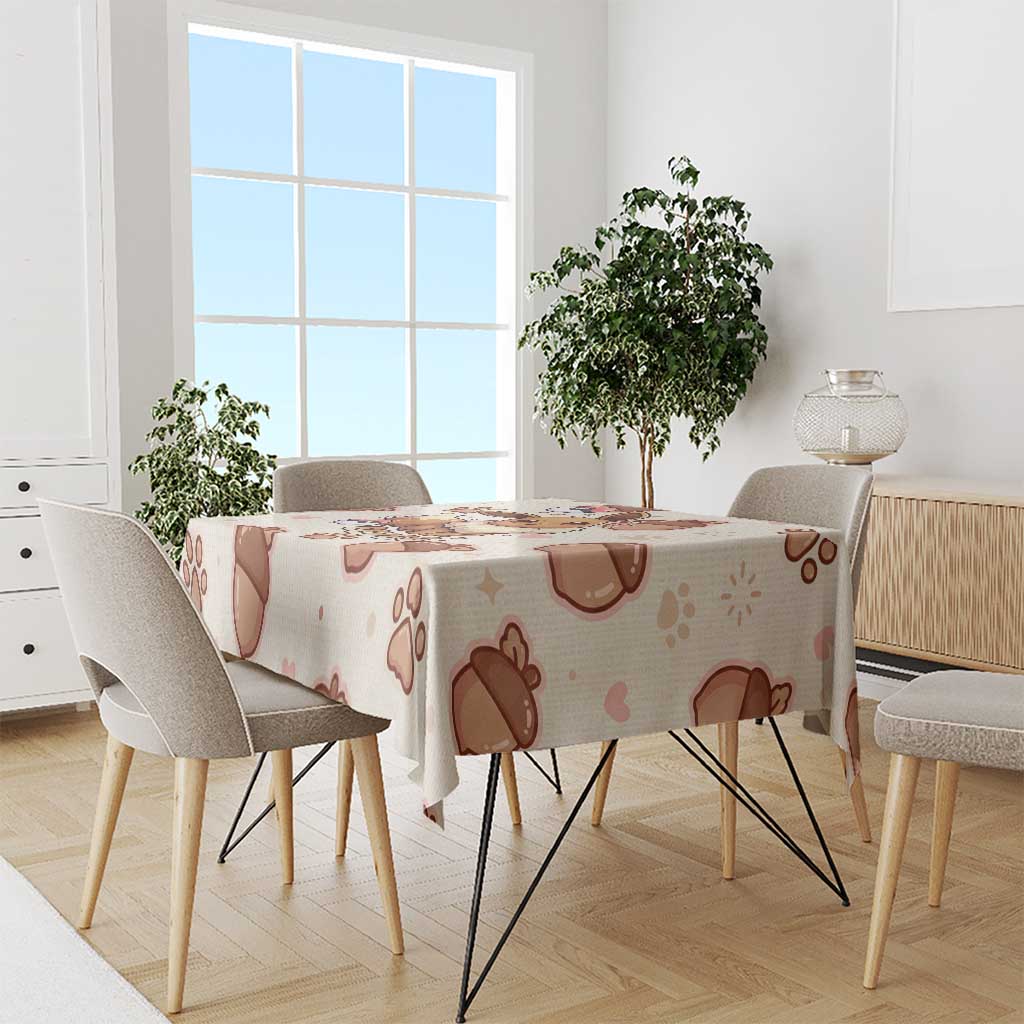 Eevee Tablecloth Cozy Autumn Acorn Art