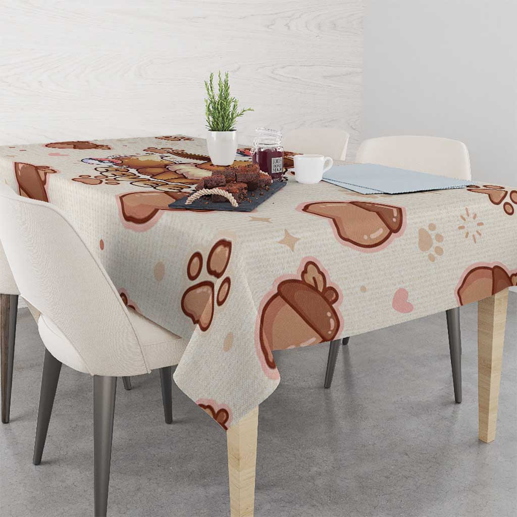 Eevee Tablecloth Cozy Autumn Acorn Art