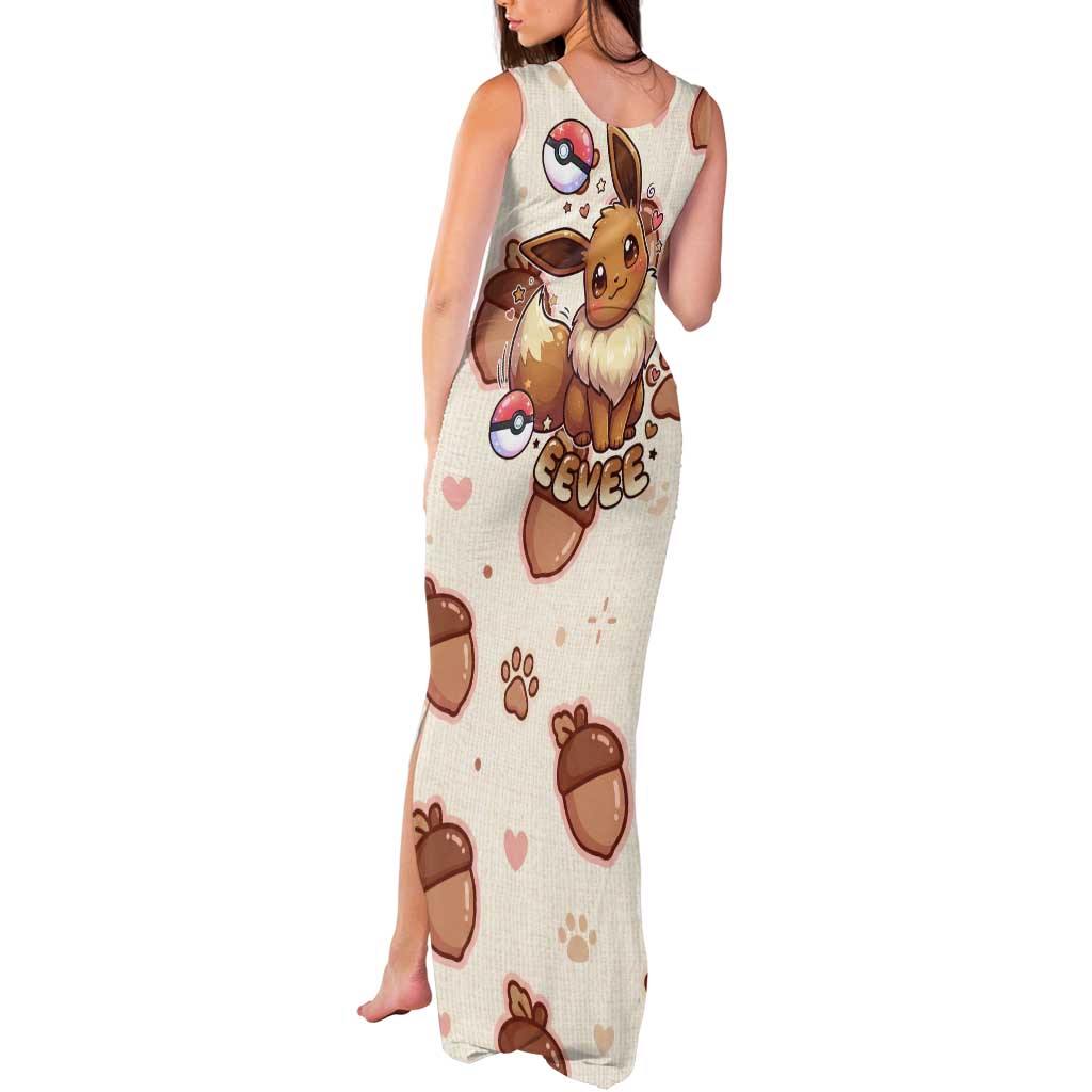 Eevee Tank Maxi Dress Cozy Autumn Acorn Art