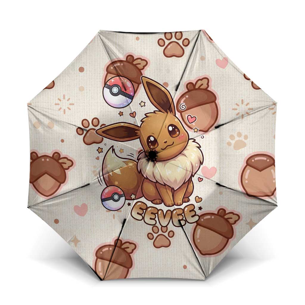 Eevee Umbrella Cozy Autumn Acorn Art