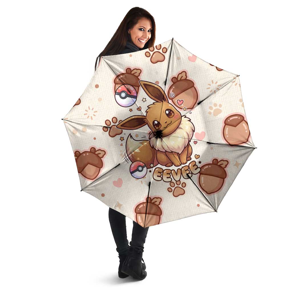 Eevee Umbrella Cozy Autumn Acorn Art
