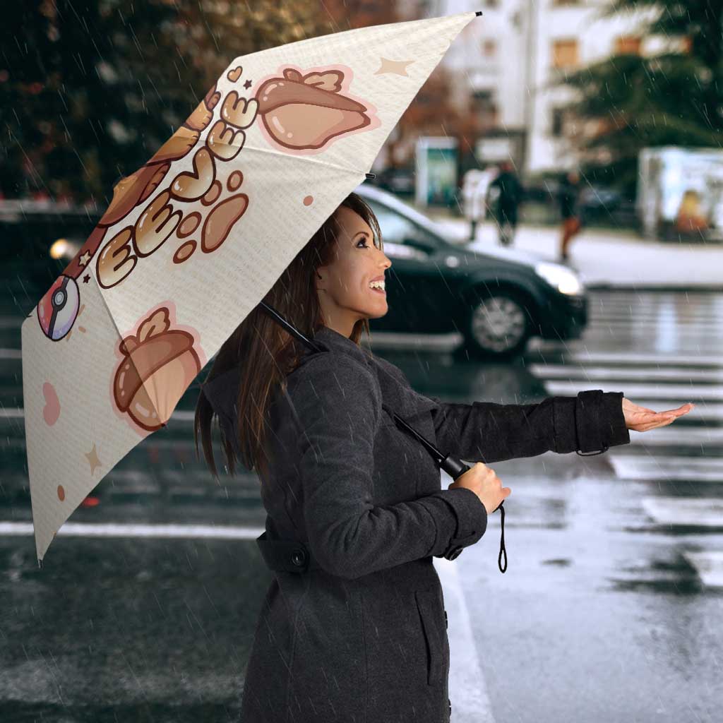 Eevee Umbrella Cozy Autumn Acorn Art