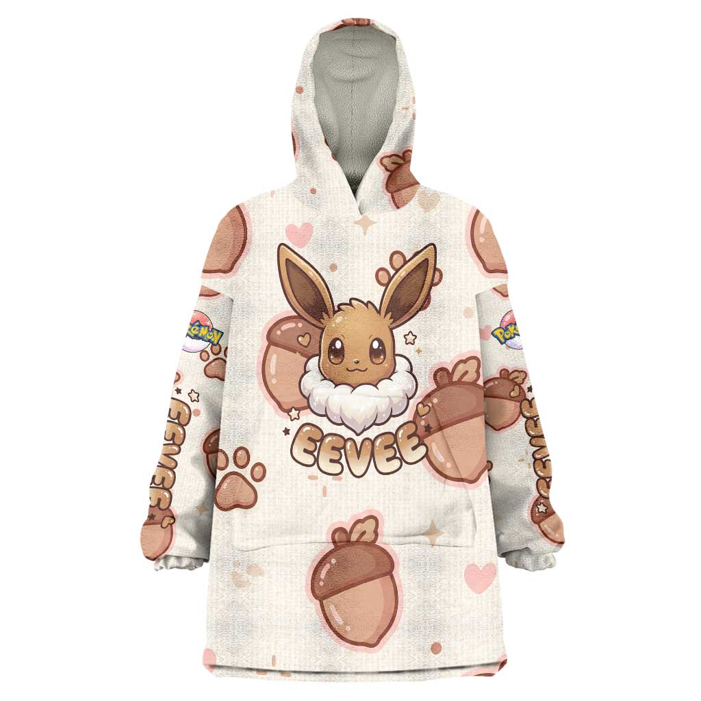 Eevee Wearable Blanket Hoodie Cozy Autumn Acorn Art