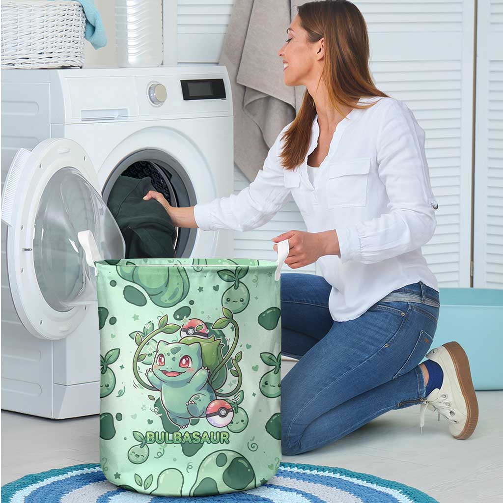 Bulbasaur Laundry Basket Playful Leafy Sprout Art