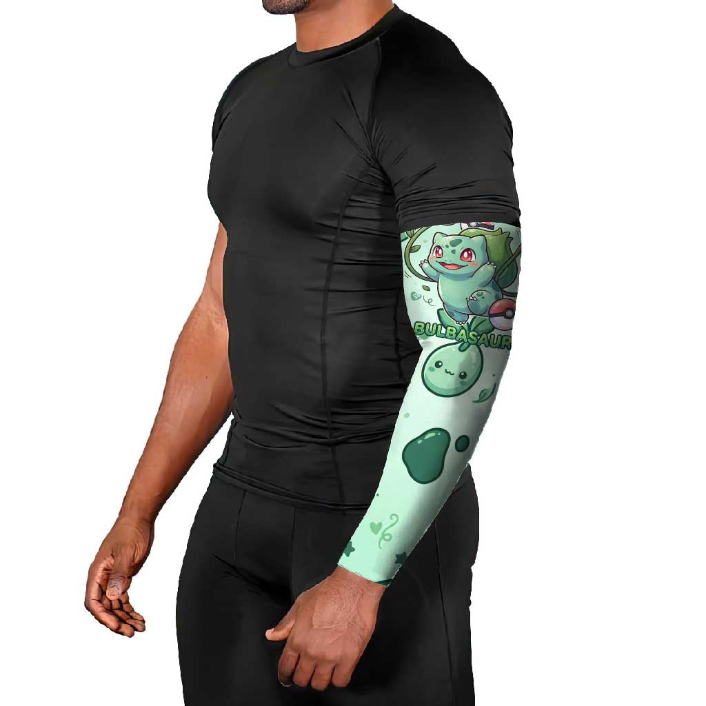 Bulbasaur Arm Sleeves Playful Leafy Sprout Art