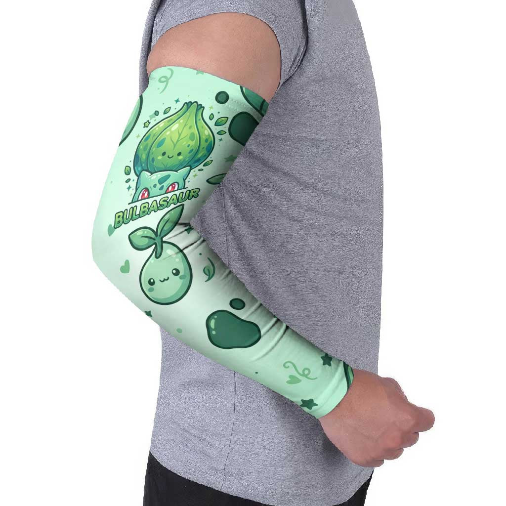 Bulbasaur Arm Sleeves Playful Leafy Sprout Art