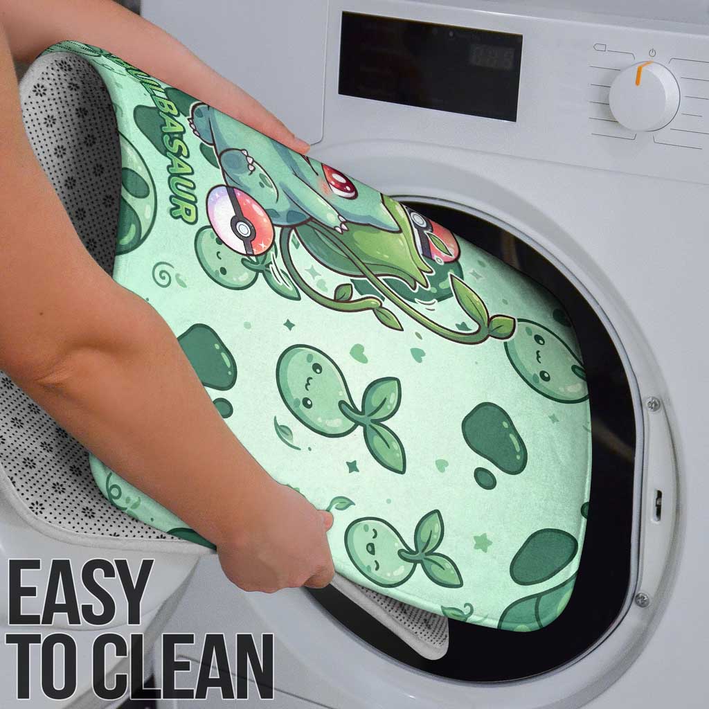 Bulbasaur Bathroom Set Playful Leafy Sprout Art