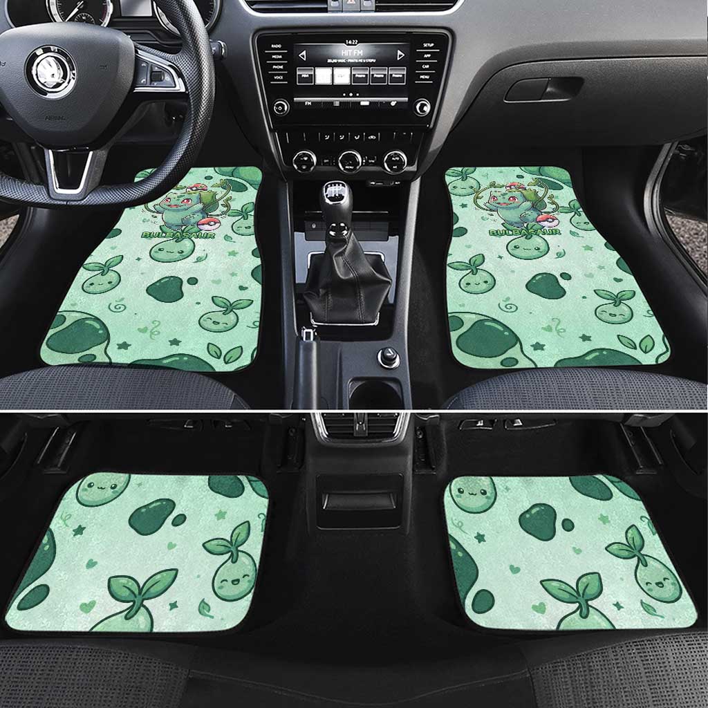 Bulbasaur Car Mats Playful Leafy Sprout Art