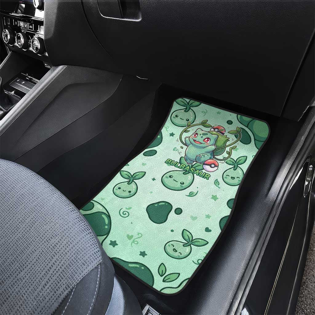 Bulbasaur Car Mats Playful Leafy Sprout Art
