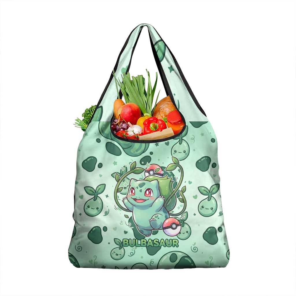Bulbasaur Grocery Bag Playful Leafy Sprout Art