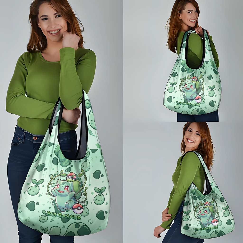 Bulbasaur Grocery Bag Playful Leafy Sprout Art