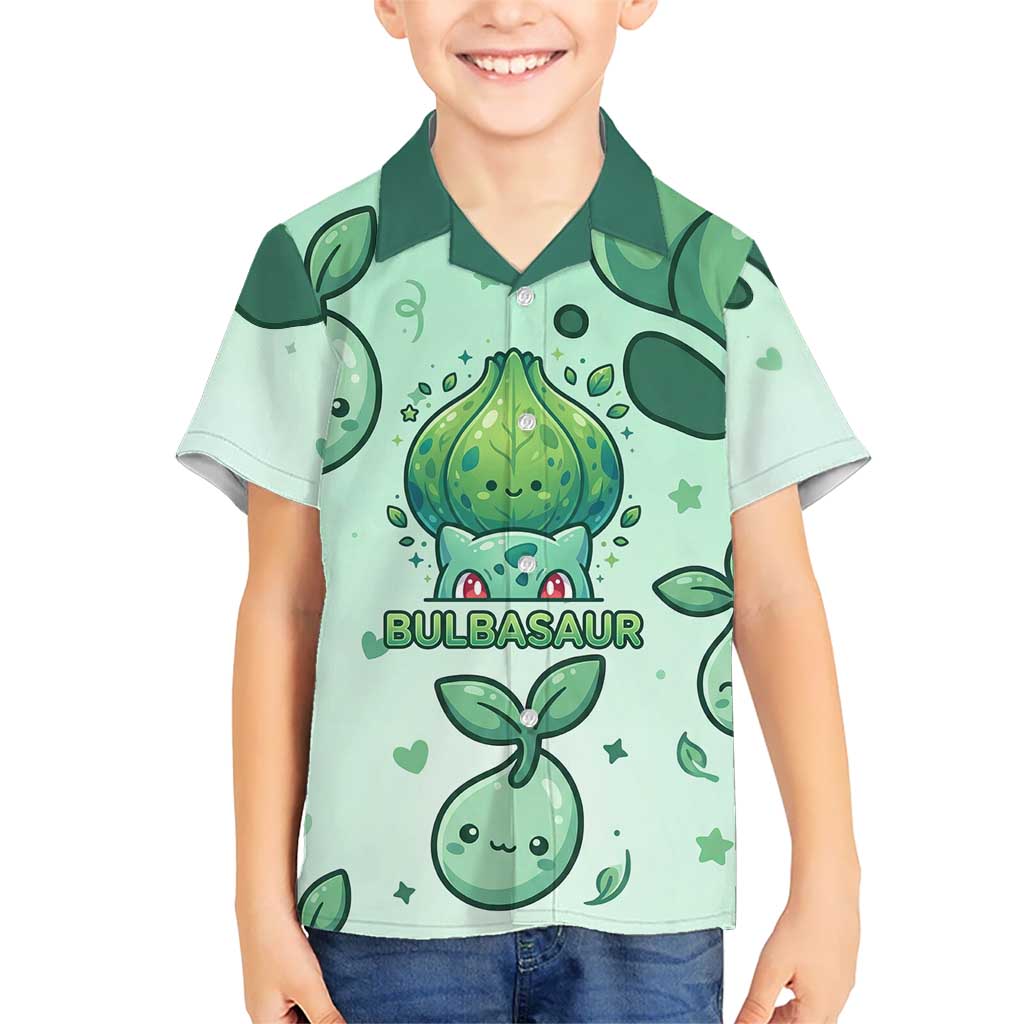 Bulbasaur Hawaiian Shirt Playful Leafy Sprout Art