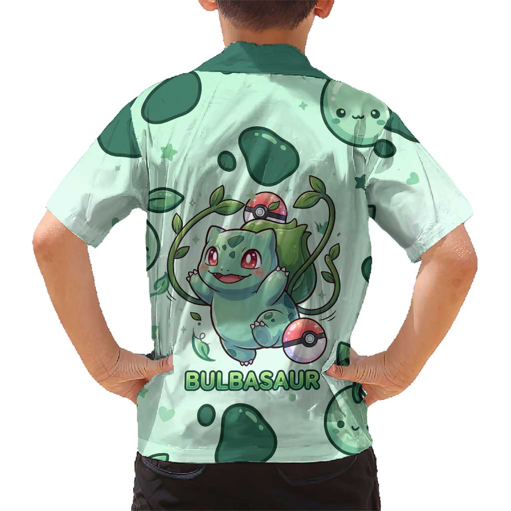 Bulbasaur Hawaiian Shirt Playful Leafy Sprout Art