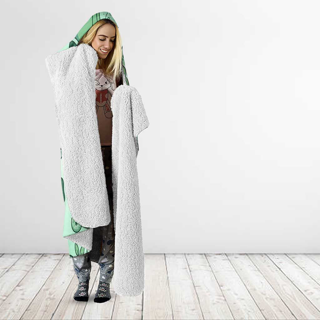 Bulbasaur Hooded Blanket Playful Leafy Sprout Art