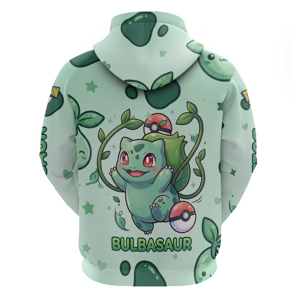 Bulbasaur Hoodie Playful Leafy Sprout Art