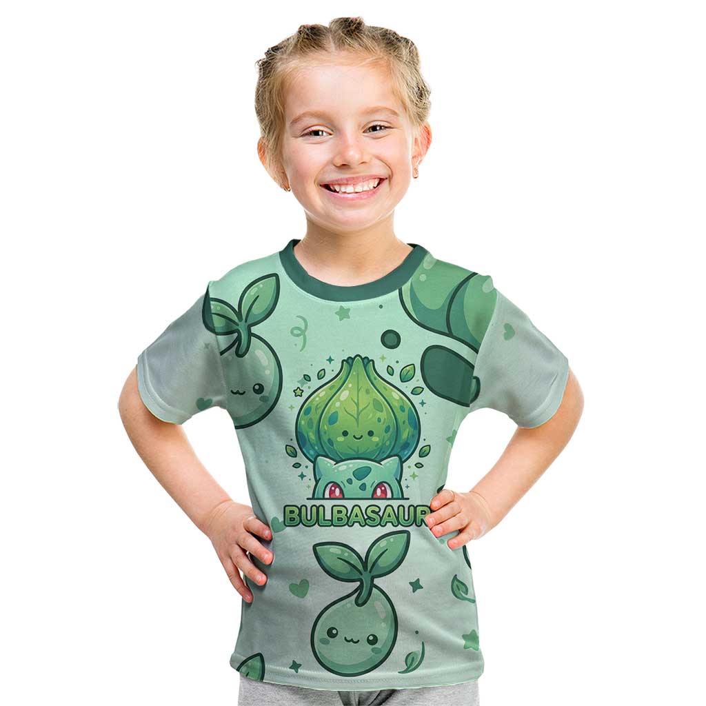 Bulbasaur Kid T Shirt Playful Leafy Sprout Art
