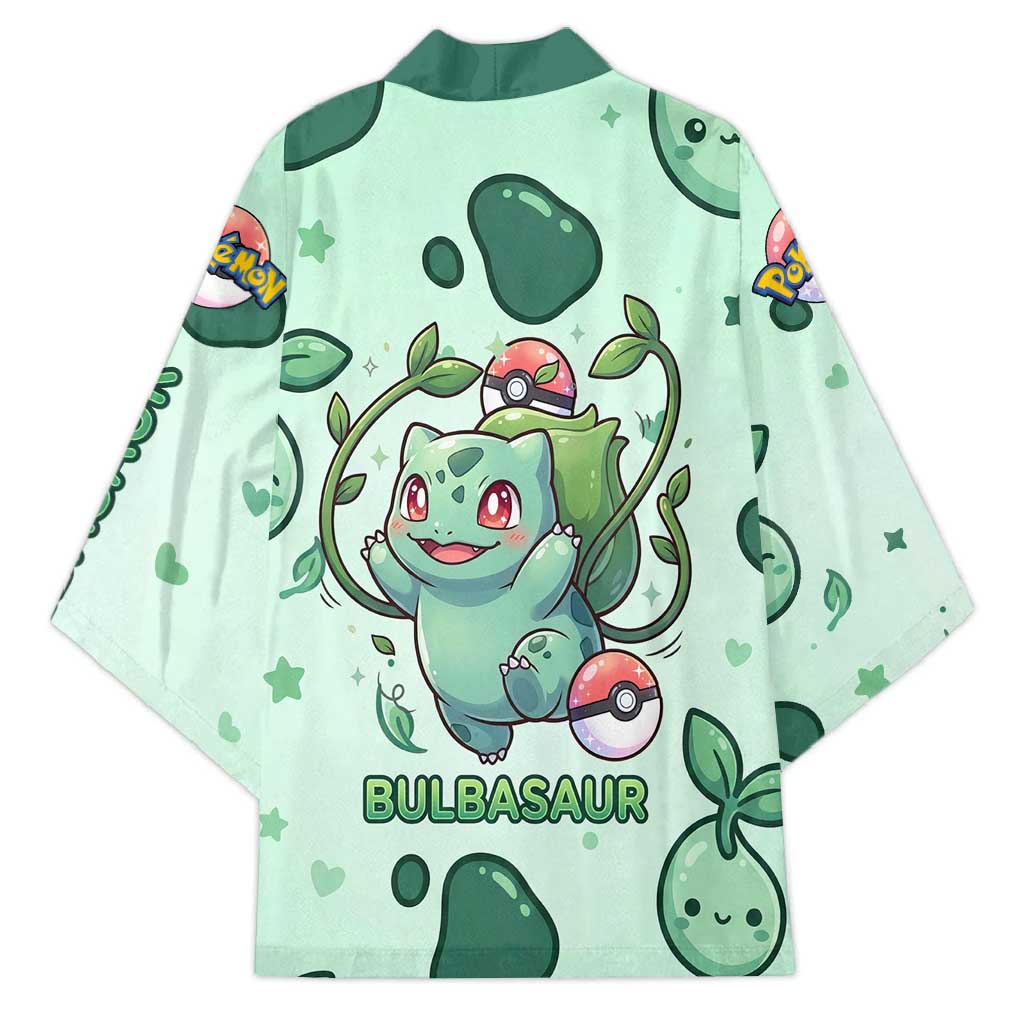 Bulbasaur Kimono Playful Leafy Sprout Art