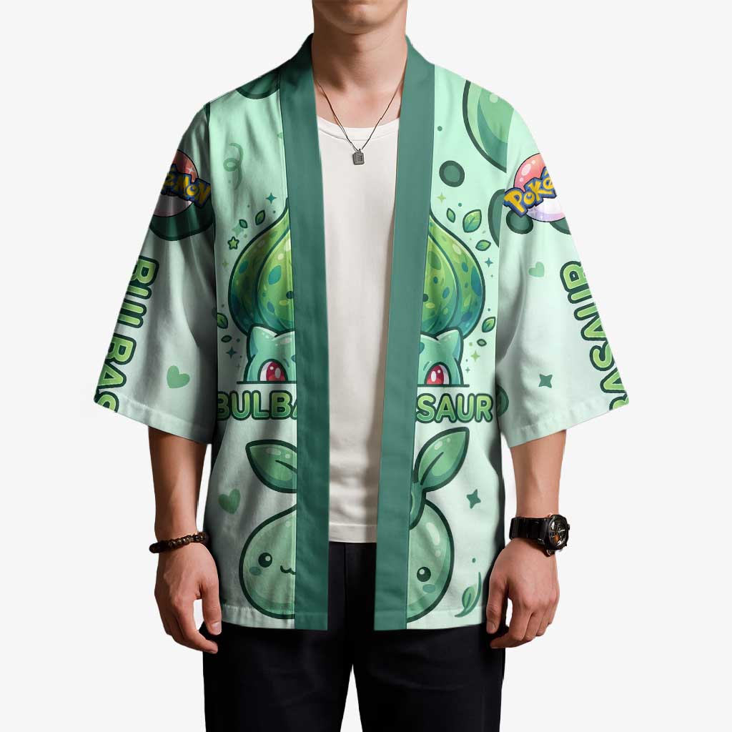 Bulbasaur Kimono Playful Leafy Sprout Art