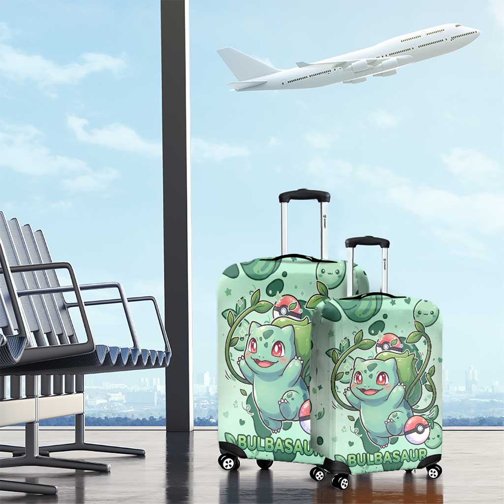 Bulbasaur Luggage Cover Playful Leafy Sprout Art