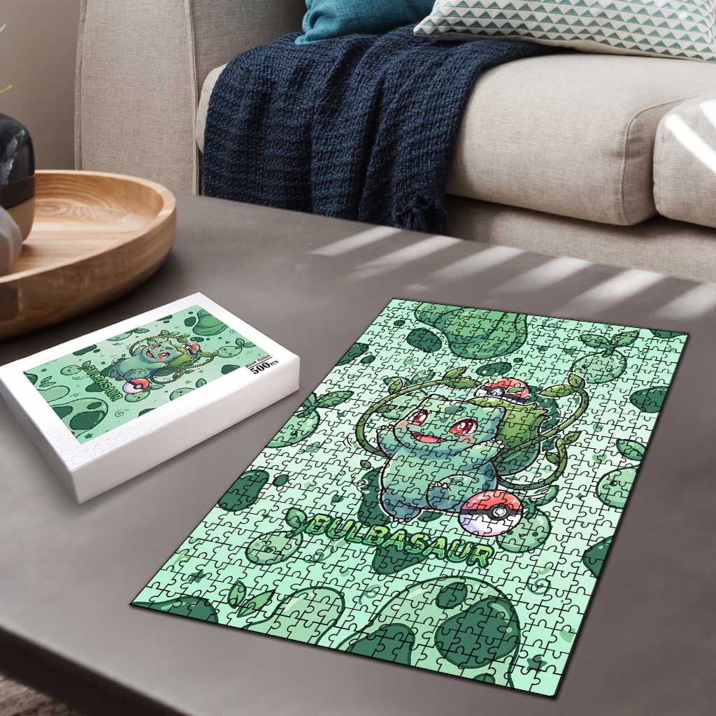 Bulbasaur Puzzle Playful Leafy Sprout Art