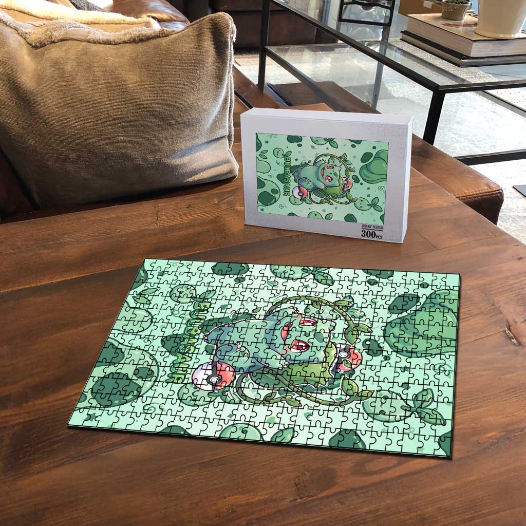 Bulbasaur Puzzle Playful Leafy Sprout Art
