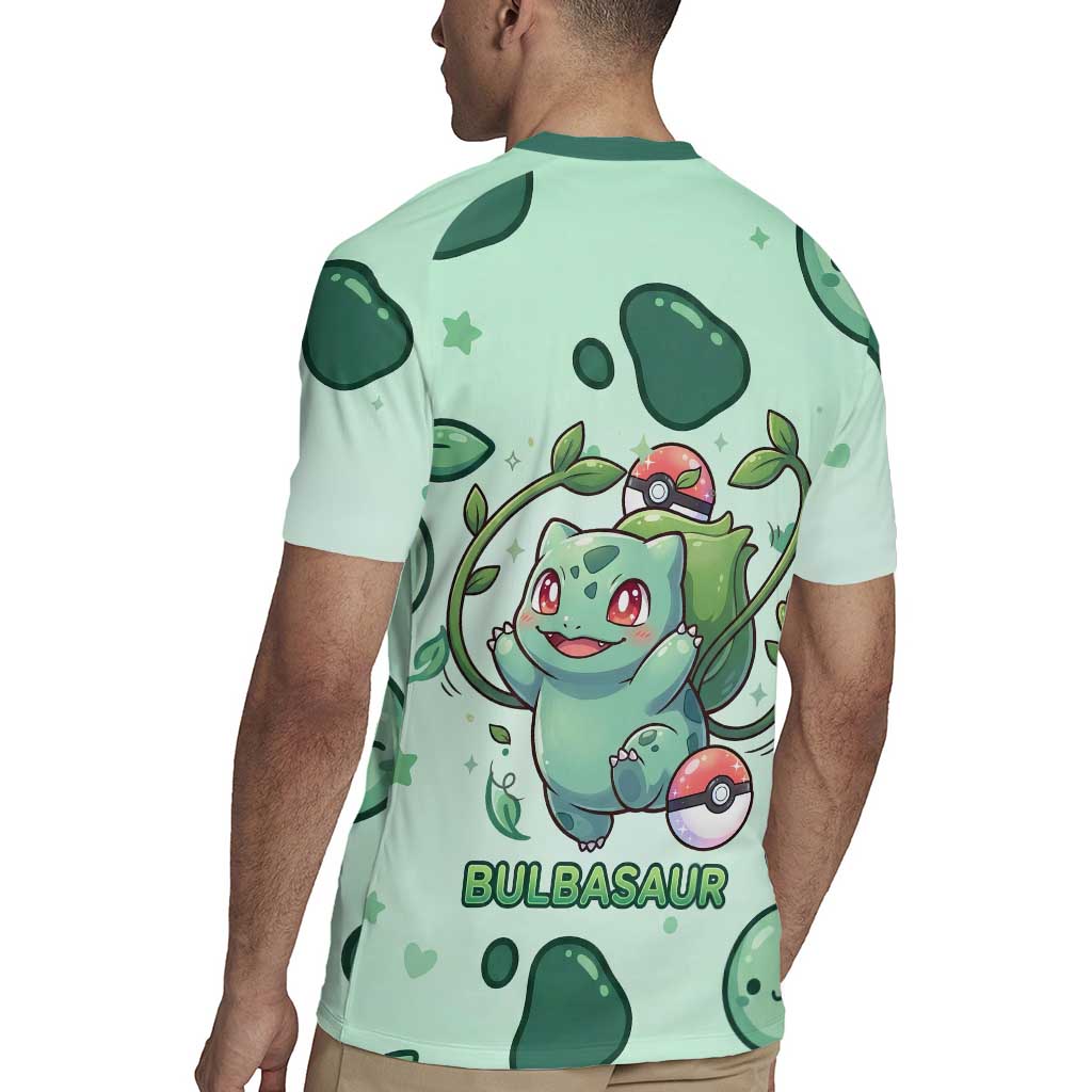 Bulbasaur Rugby Jersey Playful Leafy Sprout Art