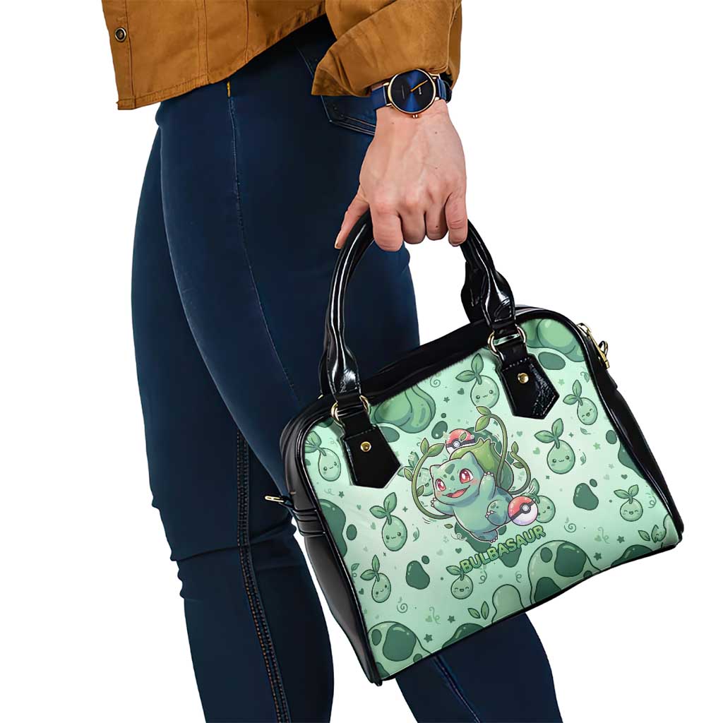 Bulbasaur Shoulder Handbag Playful Leafy Sprout Art